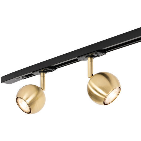 Rail spot black with gold 1-phase - Gissi