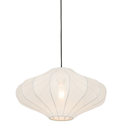 Design Pendant Lamp White Silk 50 cm - Plu