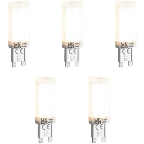 Set of 5 G9 3-Step Dimmable LED Bulbs Opal 4.5W 500lm 4000K (1/4)