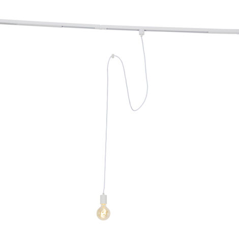 White Pendant Light for Track System 1-Phase - Iconic Cavalux (1/4)