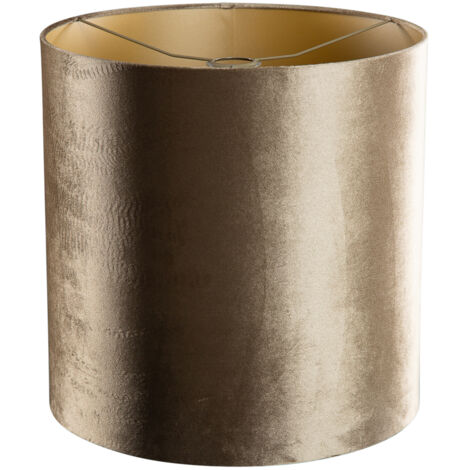 Velvet Lampshade Bronze with Gold Interior 40/40/40