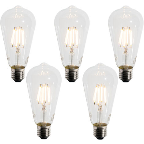 Set of 5 E27 LED Bulbs A60 Twilight Sensor 4W 400 lm 2200K