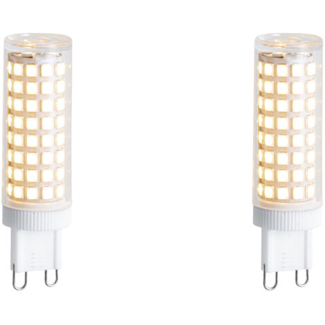 Set of 2 G9 Dimmable LED Bulbs 5.5W 500 lm 2700K (1/4)