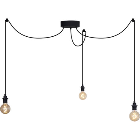 Outdoor Pendant Light Black 3-Lights IP44 - Cava