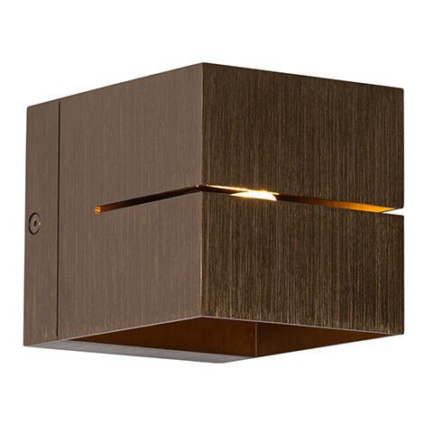 Smart Wall Lamp Dark Bronze 9.7 cm Incl. Wifi G9 - Transfer Groove