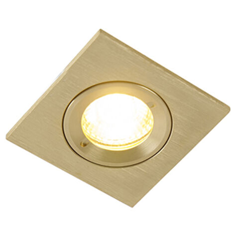 Modern Recessed Spotlight Gold Square IP44 - Xena