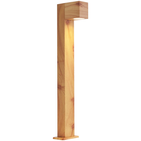 Modern Outdoor Floor Lamp Aluminium with Wood Print 65cm IP44 - Baleno (1/5)