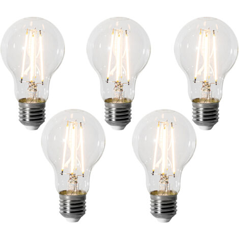 Set of 5 E27 Dimmable LED Bulbs A60 6W 700 lm 2200K (1/4)