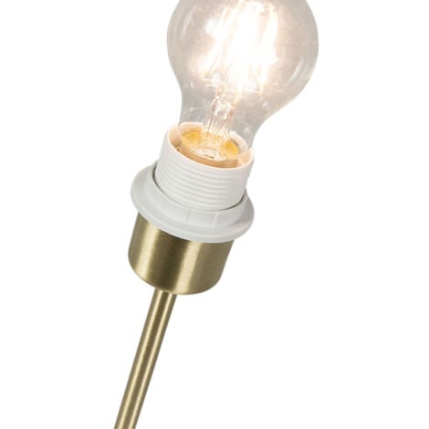 Classic Table Lamp Brass with Marble Base - Kaso