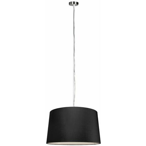 Modern Pendant Light Steel with Shade 45 cm Black - Cappo 1