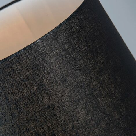 Table Lamp Black with Black Lampshade 35 cm Adjustable - Parte