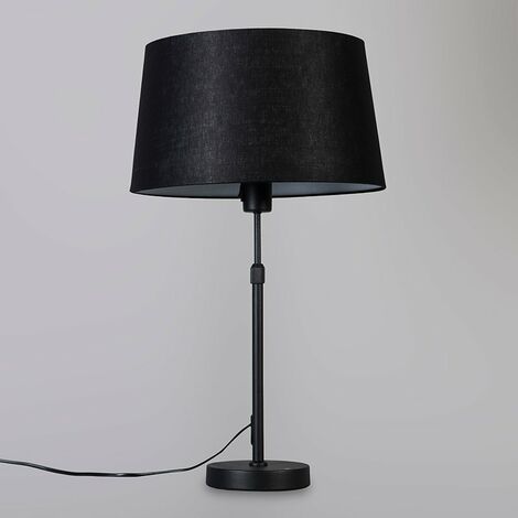 Table Lamp Black with Black Lampshade 35 cm Adjustable - Parte