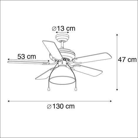 Industrial Ceiling Fan Black - Mistral Magna