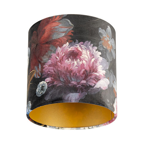 floral velvet lampshade