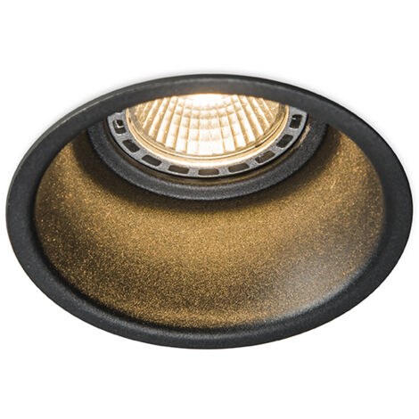 Modern Recessed Spotlight Black GU10 50mm - Dept