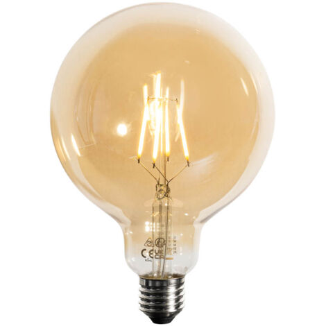 E27 Dimmable LED Gold G125 5W 450lm 3000K (1/3)