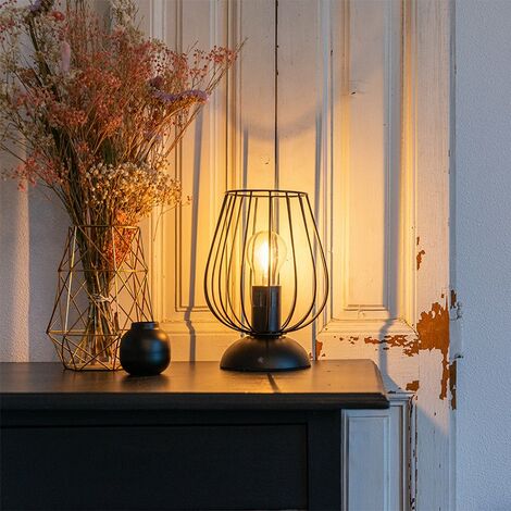 Modern table lamp black - Balenco Wazo