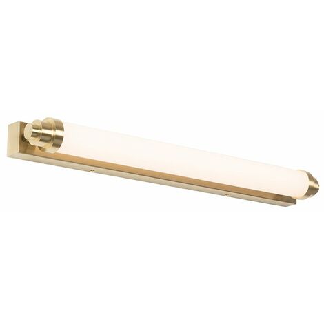Wall Light White with Gold Incl. LED 3-Step Dimmable IP44 - Yordi