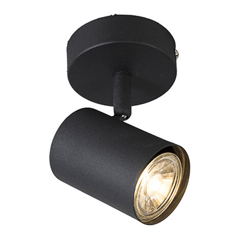Modern Ceiling Spotlight Black Adjustable - Jeana