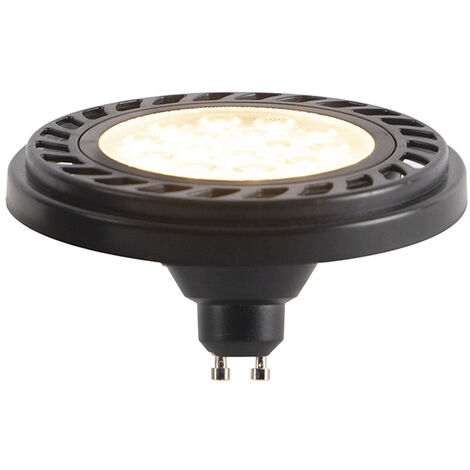 GU10 Dimmable LED AR111 Black 8W 600LM 2700K (1/2)