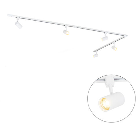 Smart Track Lighting System White 1-Phase 5-Lights Incl. Wifi GU10 - Iconic Jeana (1/4)