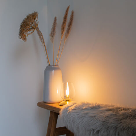 Classic Table Lamp Gold with Glass - Elien