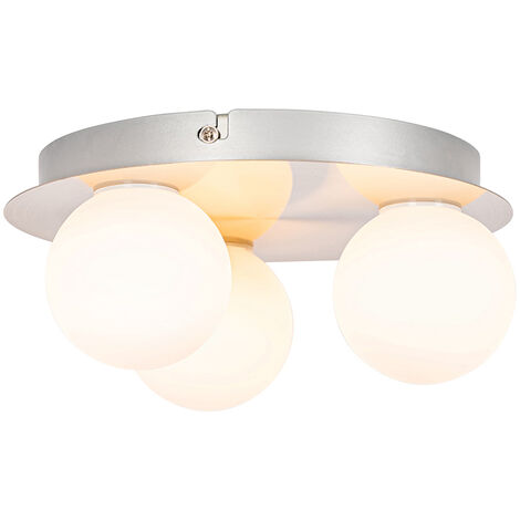 Modern Bathroom Ceiling Light Steel 3-Light - Cederic