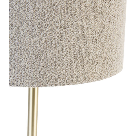 Classic Table Lamp Brass with 32cm Black Shade - Simplo