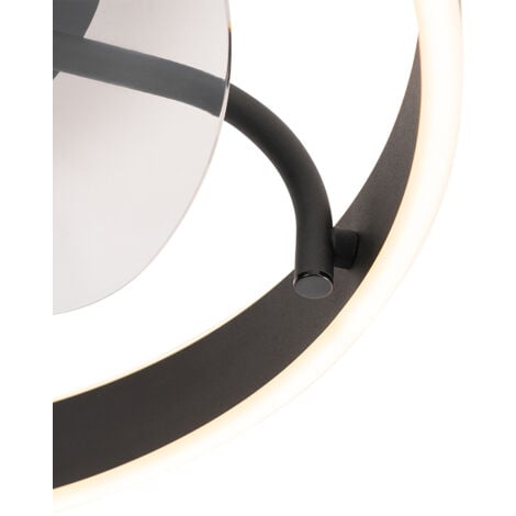 Ceiling Fan Black Incl. LED with Remote Control - Maddy