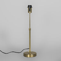 Table lamp Gold/Brass with 25cm White Shade - Parte