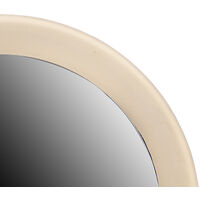 Design wall mirror black incl. LED IP44- Barba