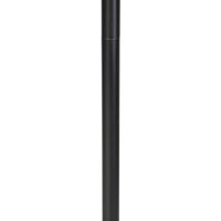 Modern floor lamp black without shade - Simplo