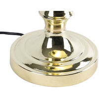 Classic notary lamp brass with green - Banker - Brass