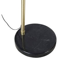 Arc lamp brass with black marble base adjustable - XXL - Brass