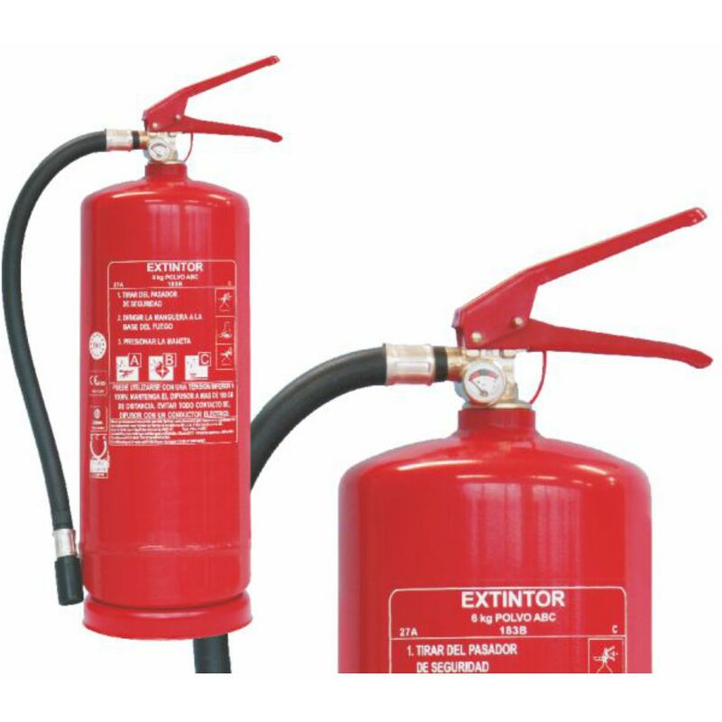 Extintor Polvo 6 KG 21 A 113B R. PD6GA - EXTARSA