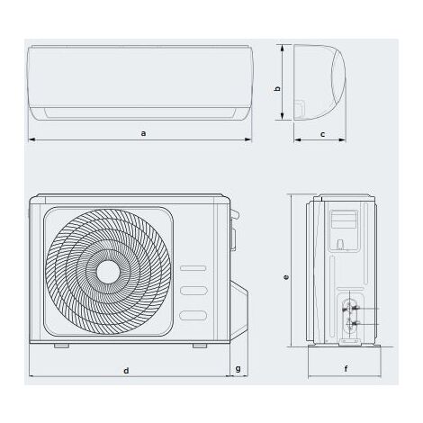 Conjunto aire acondicionado Ariston Alys R32 C25 MUDO