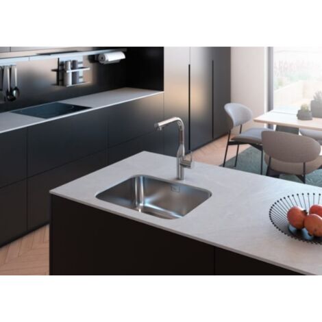 Roca Glera grifo monomando repisa para cocina con caño recto