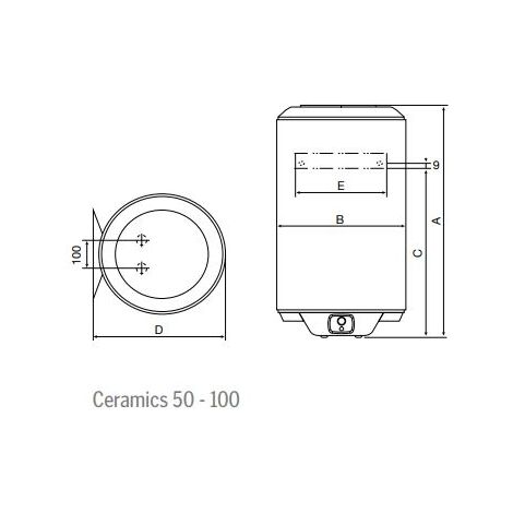 Termo eléctrico Thermor Ceramics 50 litros Premium 241171