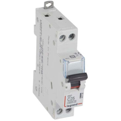 Interruptor magnetotérmico Legrand 407730 DX3 6/10KA P+N C25 1mod