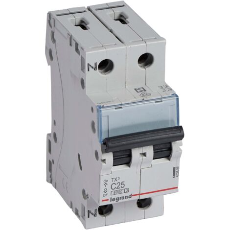 Interruptor magnetotérmico Legrand 403588 TX3 6KA C P+N 25A