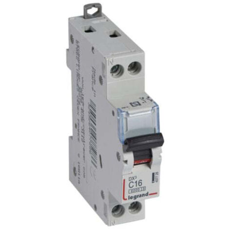 Interruptor magnetotérmico Legrand 407728 DX3 6/10KA P+N C16 1mod