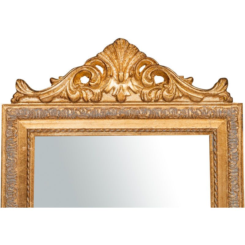 Specchio Specchiera Da Terra a Pavimento L43xPR3xH178 cm finitura oro  anticato.