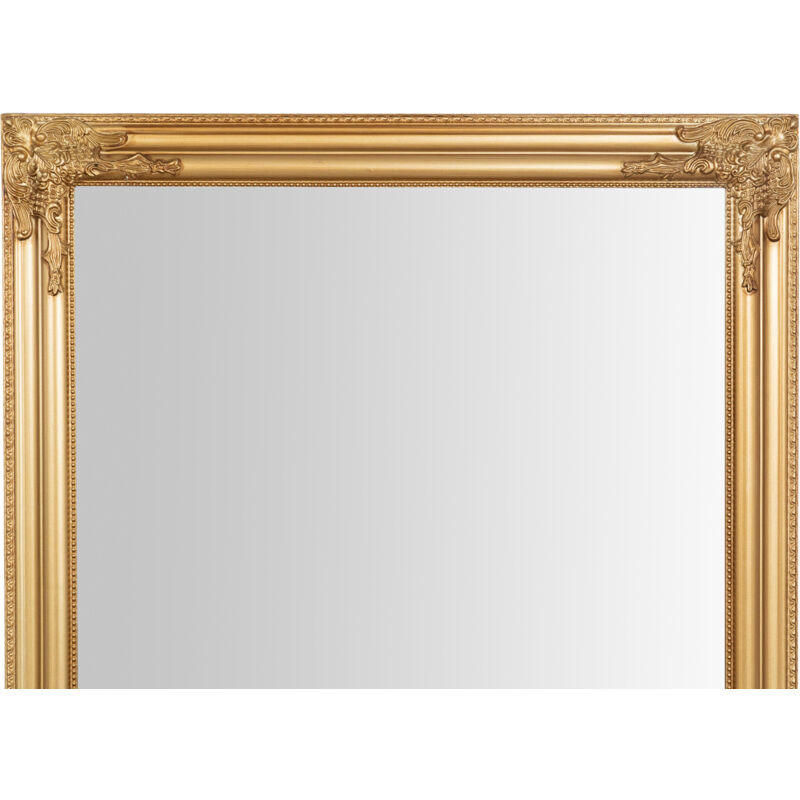 Navaris Specchio Da Parete Asimmetrico Vintage - Cornice In Legno Di Faggio - Specchio Decorativo Per Salotto, Camera, Corridoio - 24,5x60cm