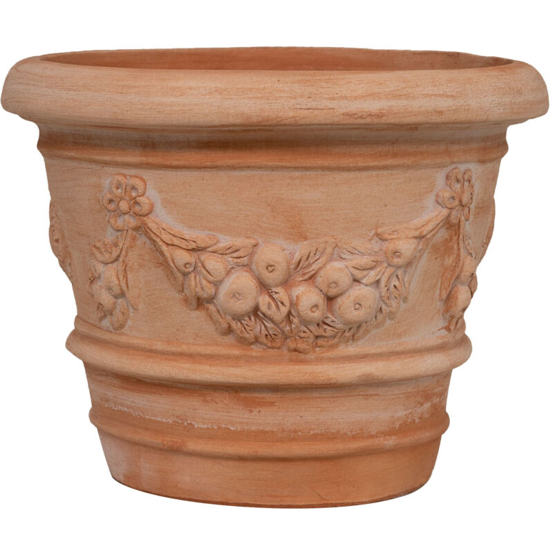 Sottovaso Tondo Basic'' per fiori e piante da giardino / 22 cm / Verde