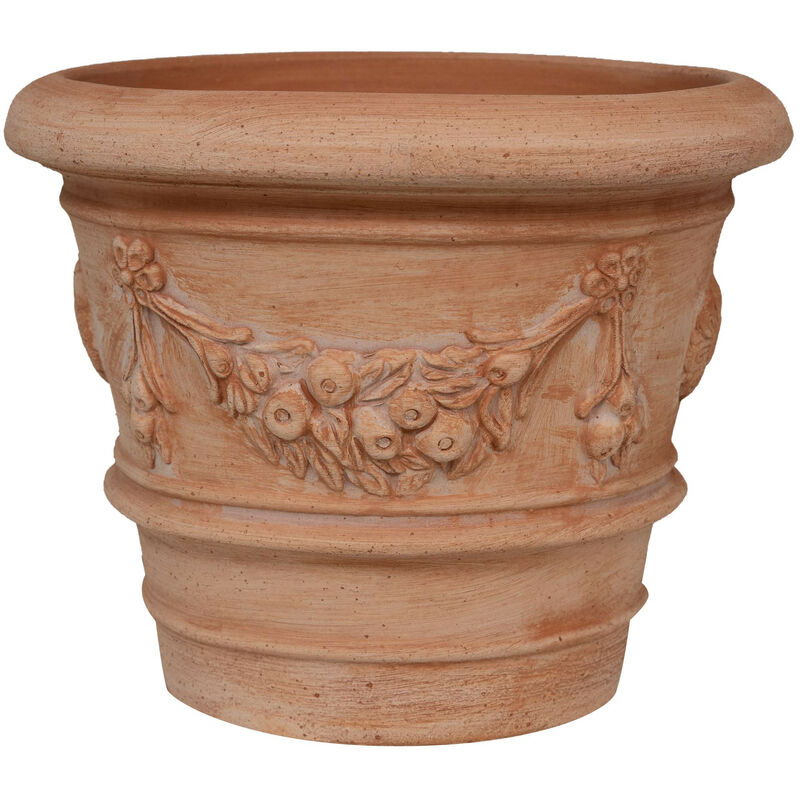 COPPIA di vasi in terracotta in miniatura CURVO/barattoli di stoccaggio del vino 