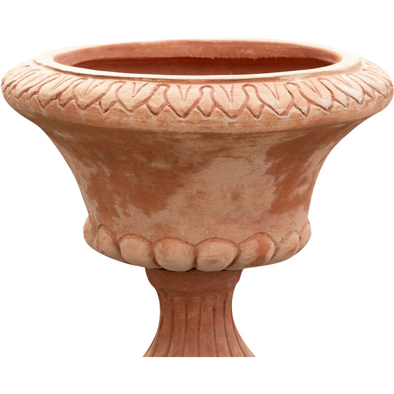 Vaso terracotta 62x62x52 cm Made in Italy Vaso grande da esterno  artigianale Vasi terracotta grandi per piante Vasi terracotta