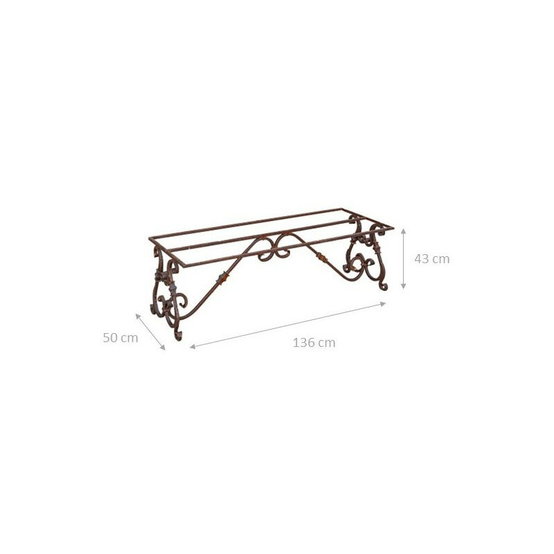 Base per tavolo 170x74x81cm Base tavolo in ferro battuto Tavolo da esterno