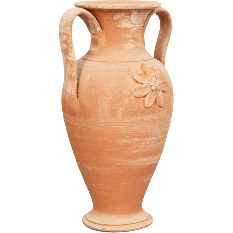 Anfora Romana Invecchiata 70x55x120 cm, Vaso Terracotta Toscana Fatti a  Mano, Anfore da Giardino Decorative e Funzionali