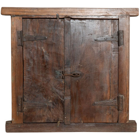 Finestra In Ferro Stile Antico - 54 X 98 Cm, Design Da Fienile Per Arredamento Rustico