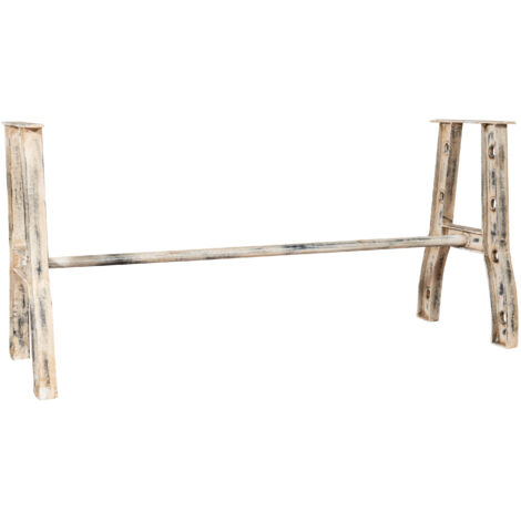 Base gambe tavolo da giardino Struttura in ferro pieno e ghisa, ideale per interno ed esterno Piani pietra marmo vetro legno